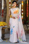 VK 4102 Organza Silk Digital Printed Sarees Catalog